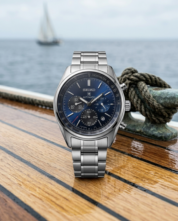 Sei.ko Prospex Chronograph Silver-Blue