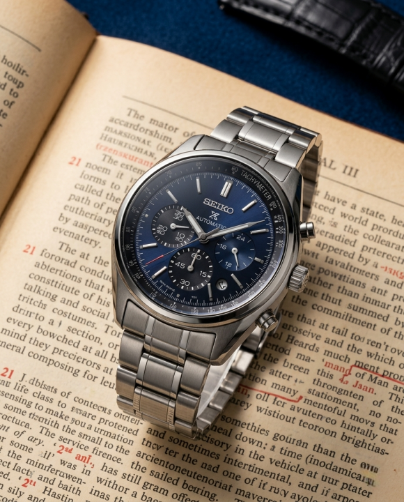 Sei.ko Prospex Chronograph Silver-Blue