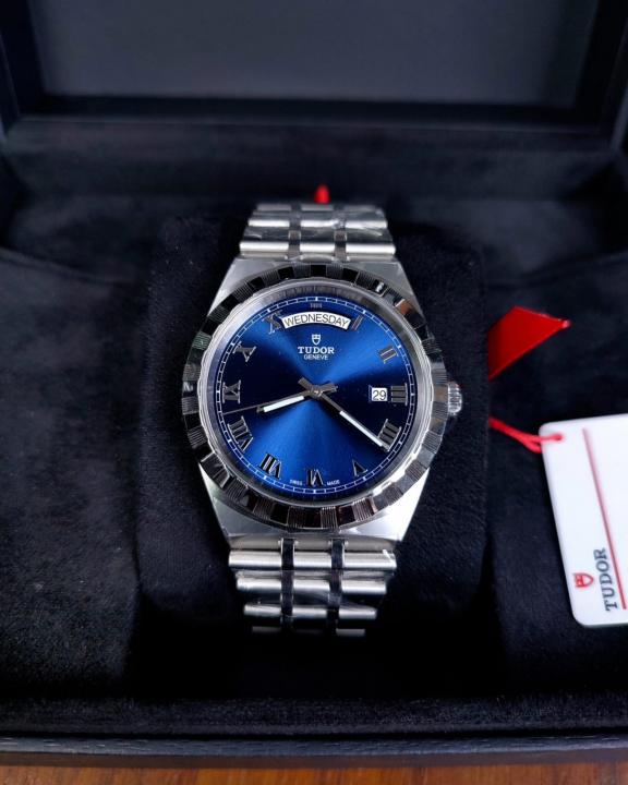 Tu.dor Royal automatic silver blue