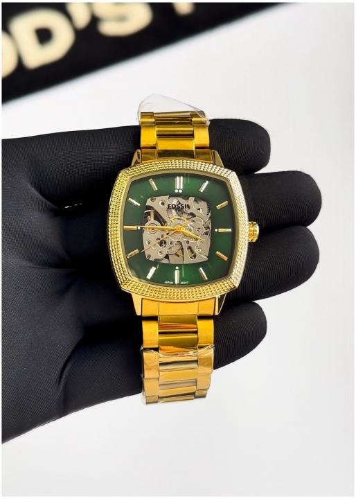 Fossii_l x Nick Jonas Machine Luxe Automatic gold green