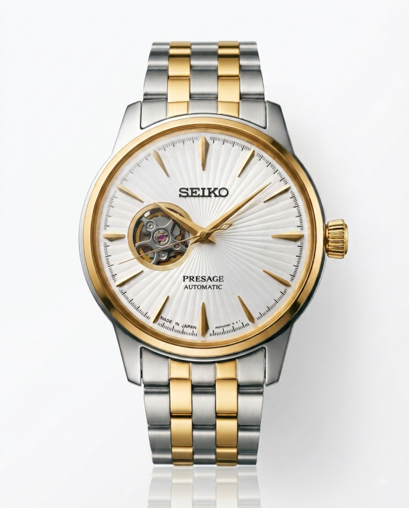 Se.iko Presage Two Tone Gold White Dail