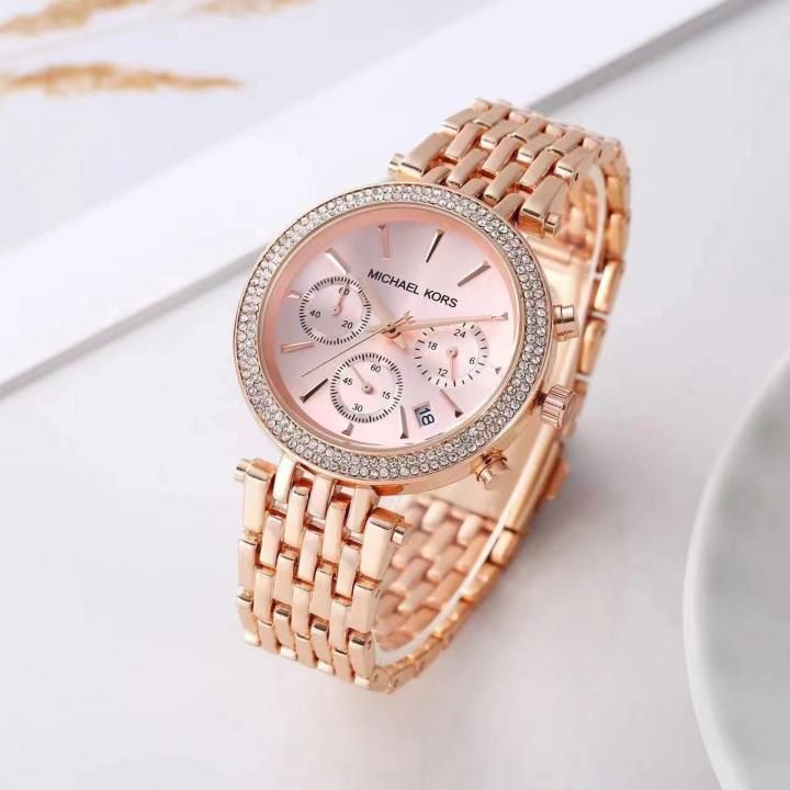 Mic.hael_l kors Darci Chronograph Copper-Pink
