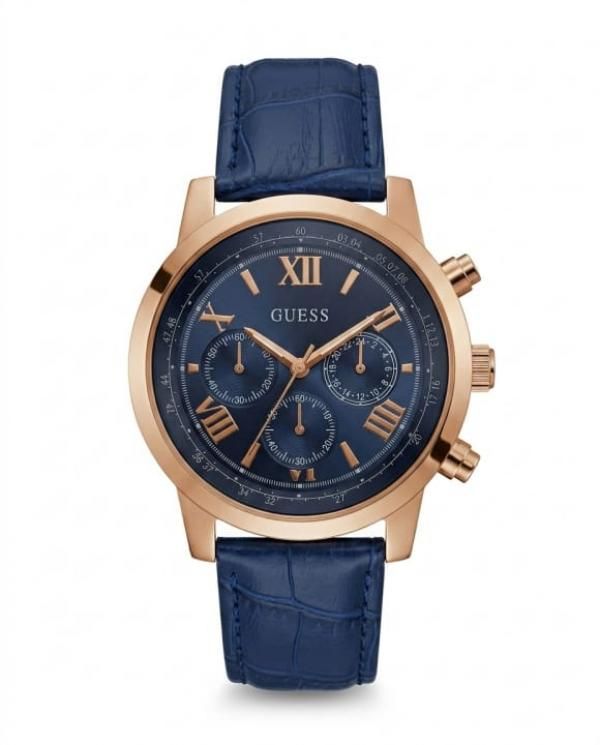 Gu.ess Hendrix Blue Leather