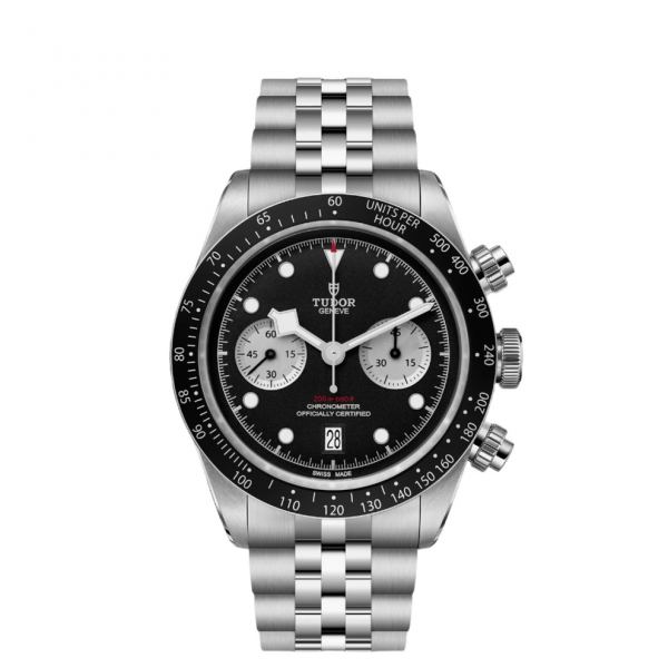 Tu.dor Black Bay Chrono  silver Black