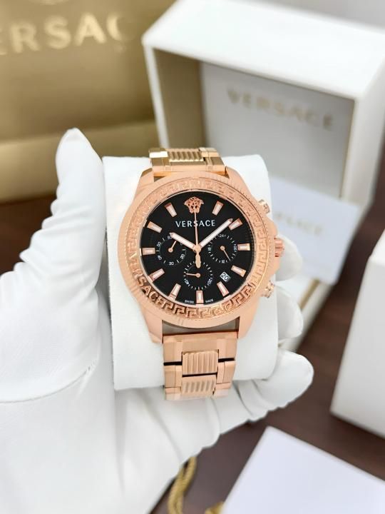 Ver.sace Greca Action Chronograph copper black