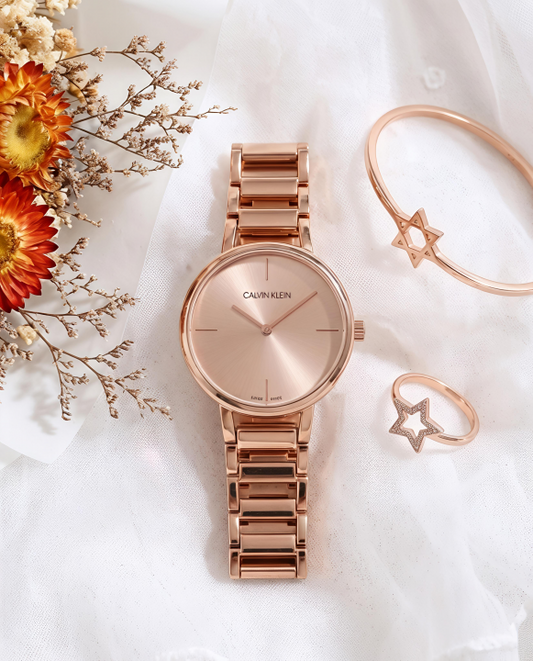 Cal.vin Kleii_n Rose Gold Pink