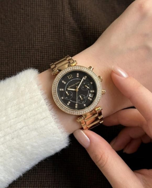 Mic.hael_l Kors Parker Gold-Black