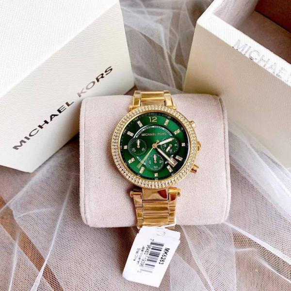 Mic.hael_l Kors Parker Gold-Green