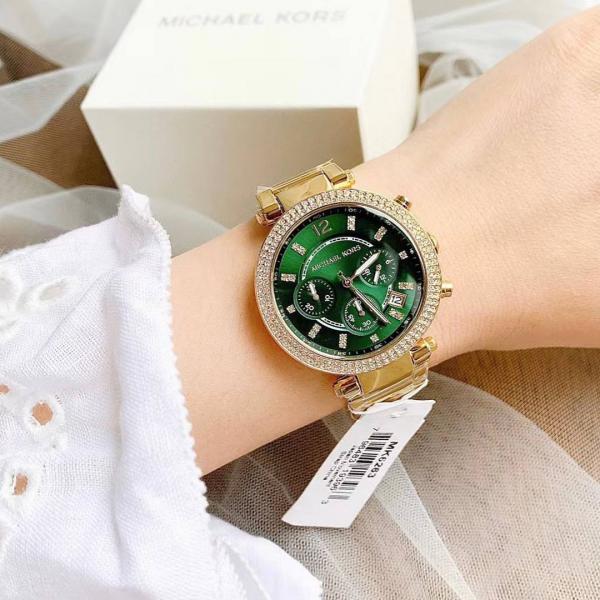 Mic.hael_l Kors Parker Gold-Green