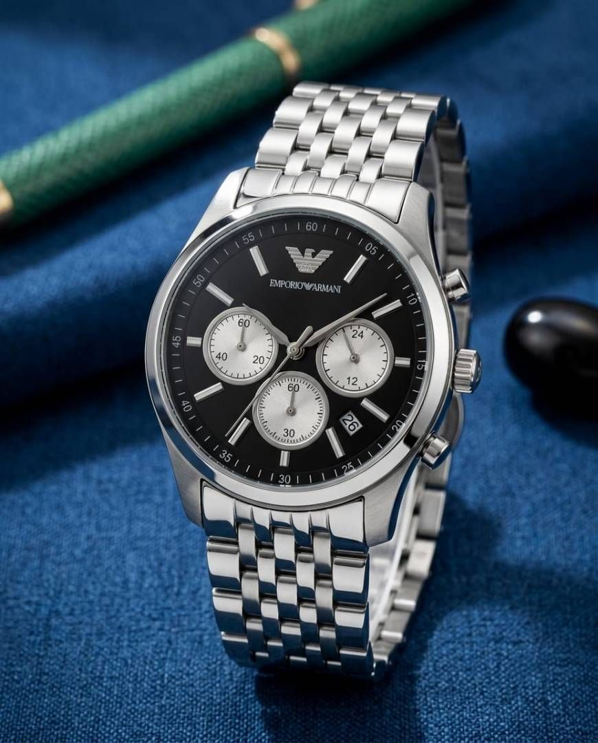 Em.porio Armaan_i AR11581 Chronograph Silver Black