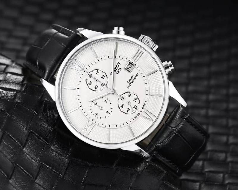 Tissoo_t 1853 Chemin Black-Silver-White
