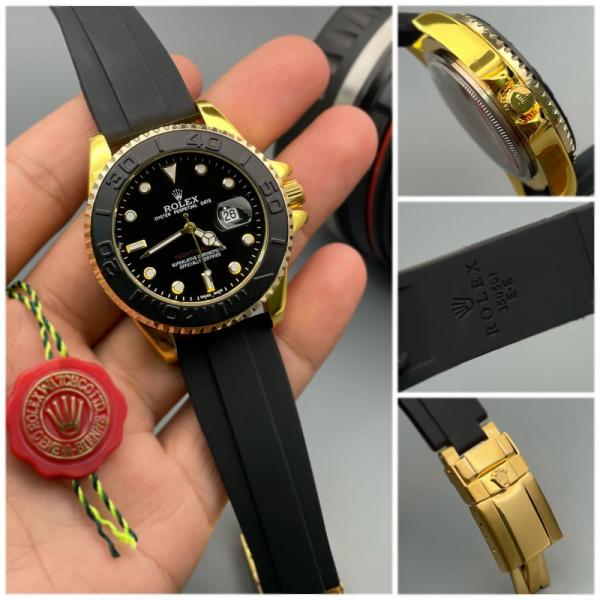 Rolee_x Oyster Perpetual Yach aster Battery Gold