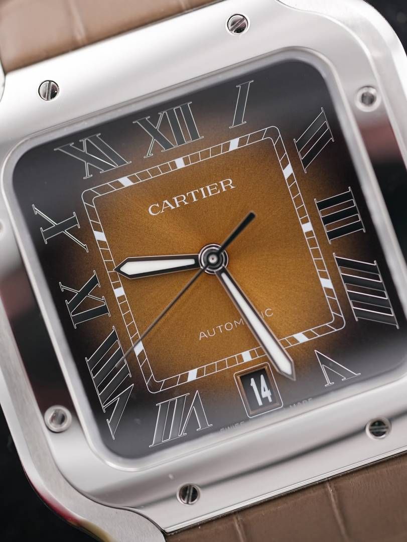 Cartiie_r Santos Automatic brown Roman ank