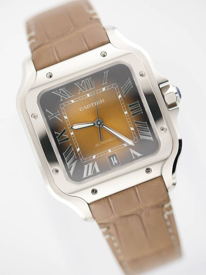Cartiie_r Santos Automatic brown Roman ank