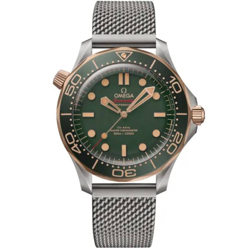 Omegha seamaster diver 300M automatic silver green