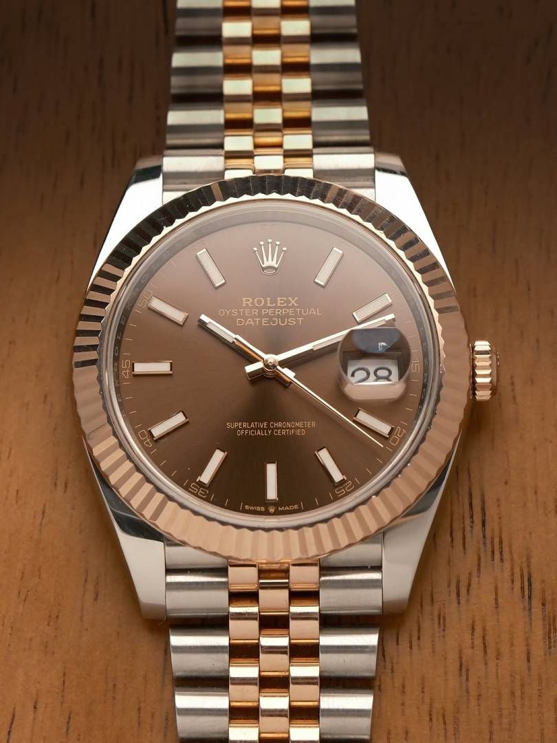 Rolee_x Oyster Perpetual Date Just 2Ton-Copper-Brown