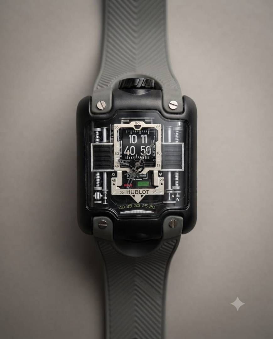 Hu.blot MP-10 Tourbillon Grey Black Dial