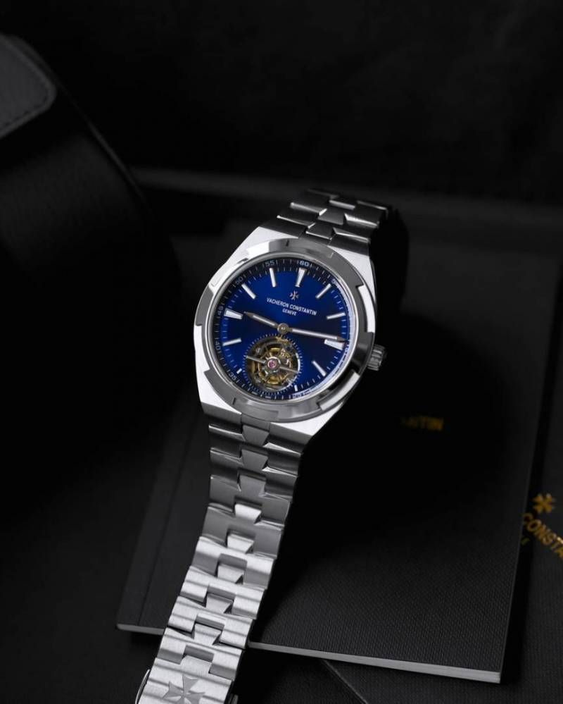 Vachero_on Constantin Overseas Tourbillon silver blue