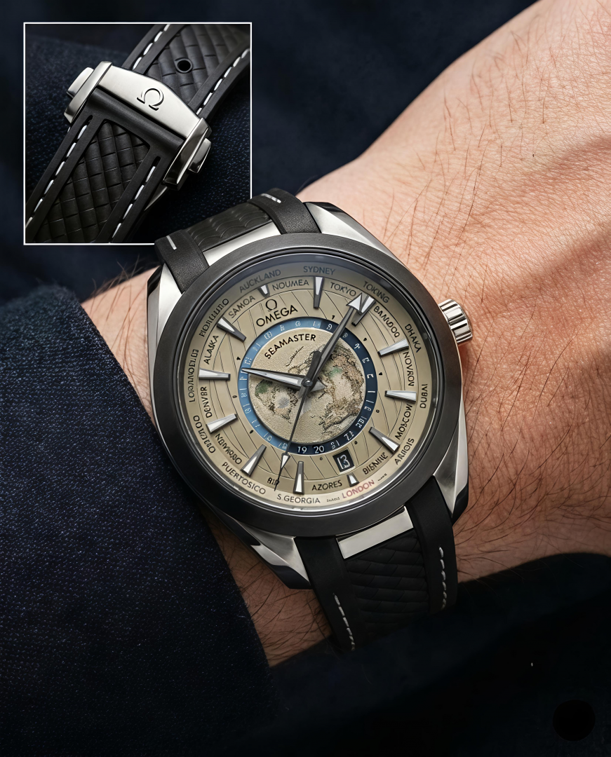 Omegg_a Seamaster Aqua Terra 150M Quartz World Map