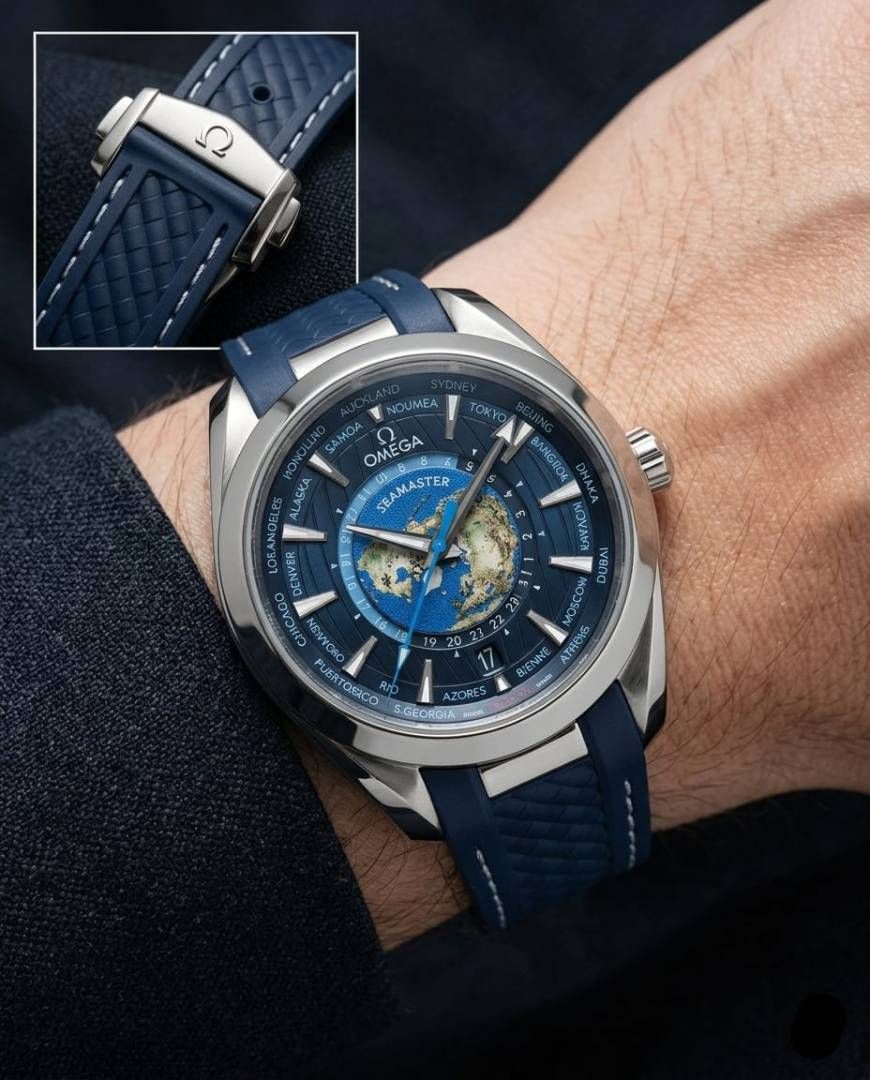Omegg_a Seamaster Aqua Terra 150M Quartz World Map