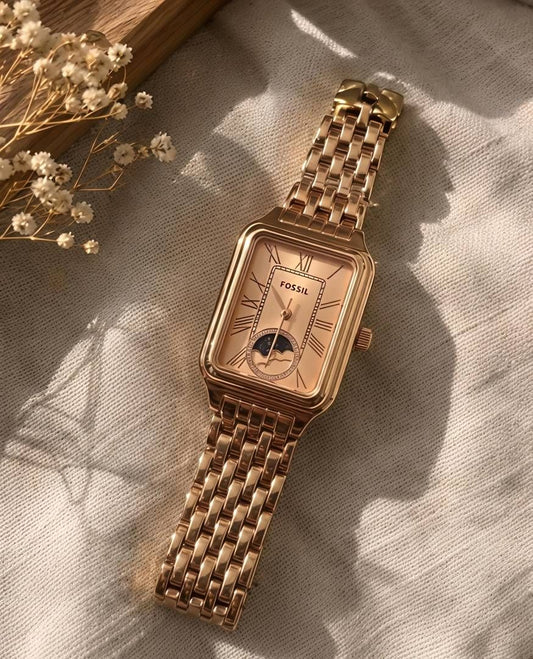Fossii_l Raquel Sun Moon Rose-Gold Pink