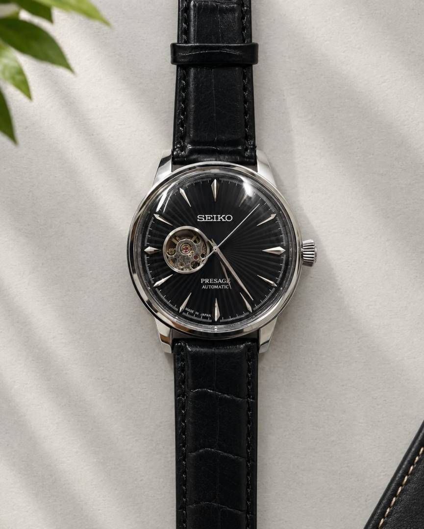 Sei.ko Presage Automatic Black Silver Dial
