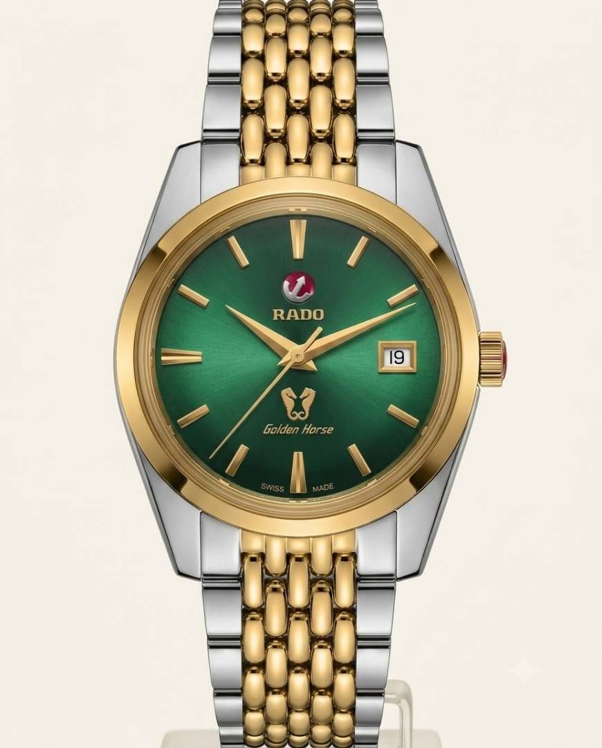 Raado Golden Horse Automatic 2 ton gold green