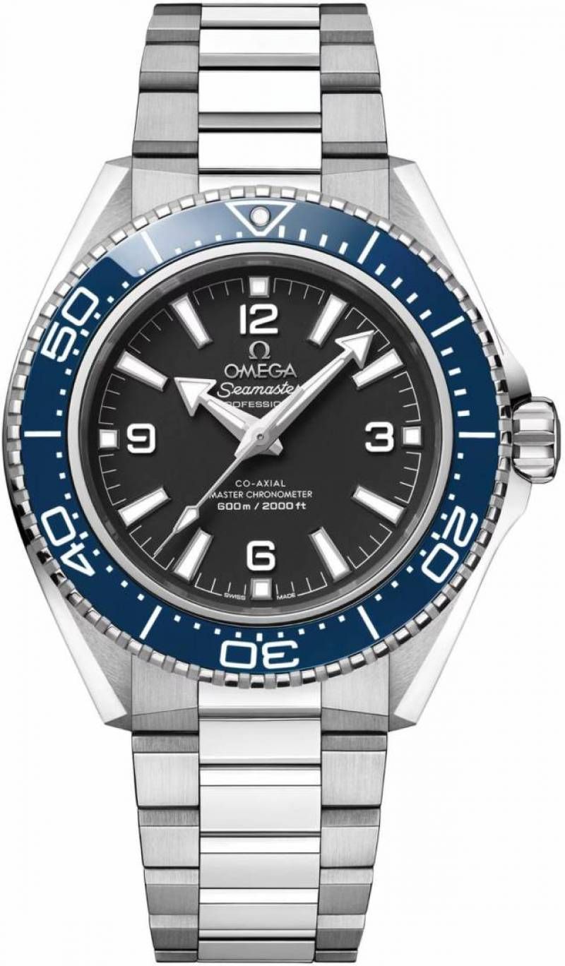 Omegg_a Seamaster Planet Ocean 600M Co-Axial Master Chronometer metal Silver blue black