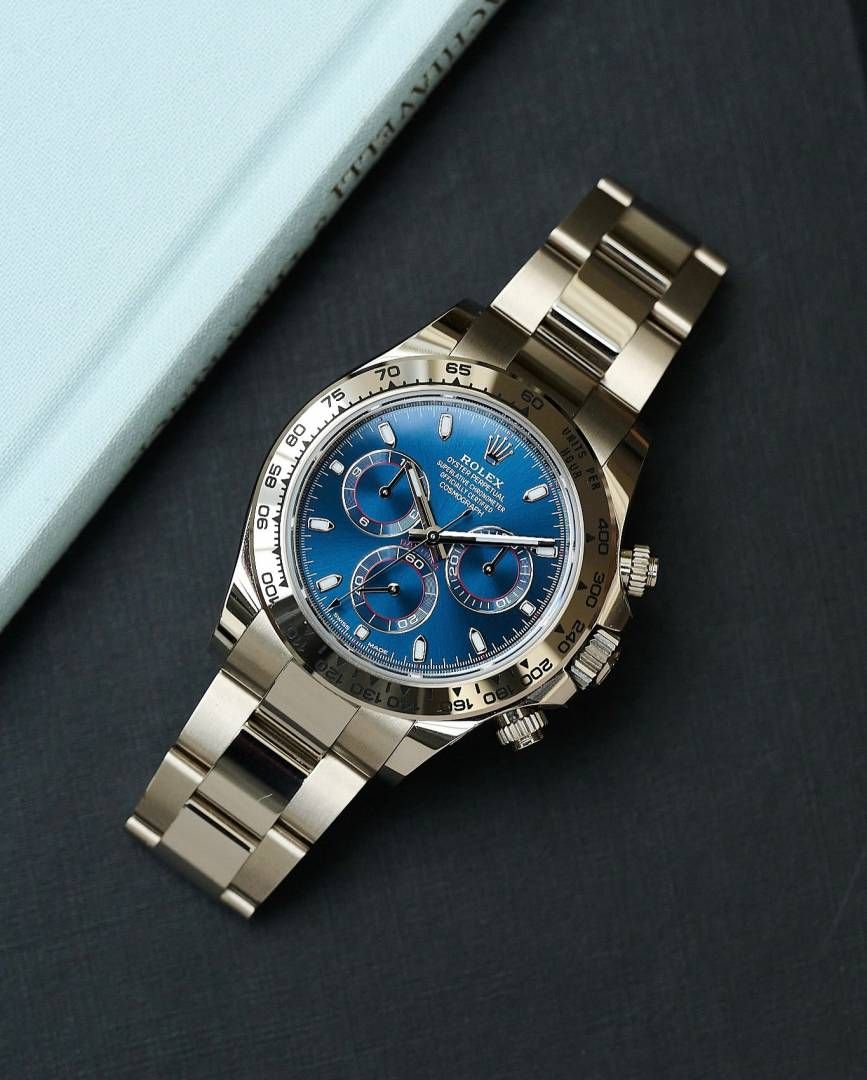 Rolee_x Oyster Perpetual Daytona Chosmograph Silver-Blue