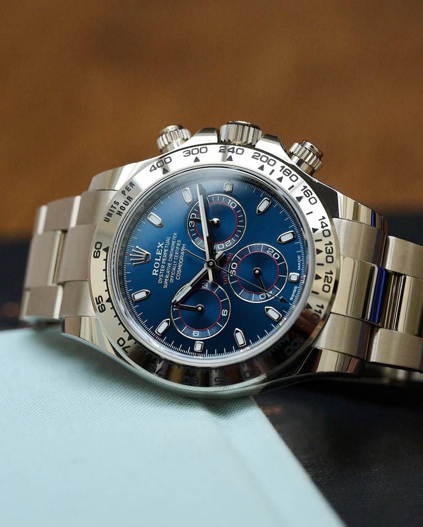 Rolee_x Oyster Perpetual Daytona Chosmograph Silver-Blue