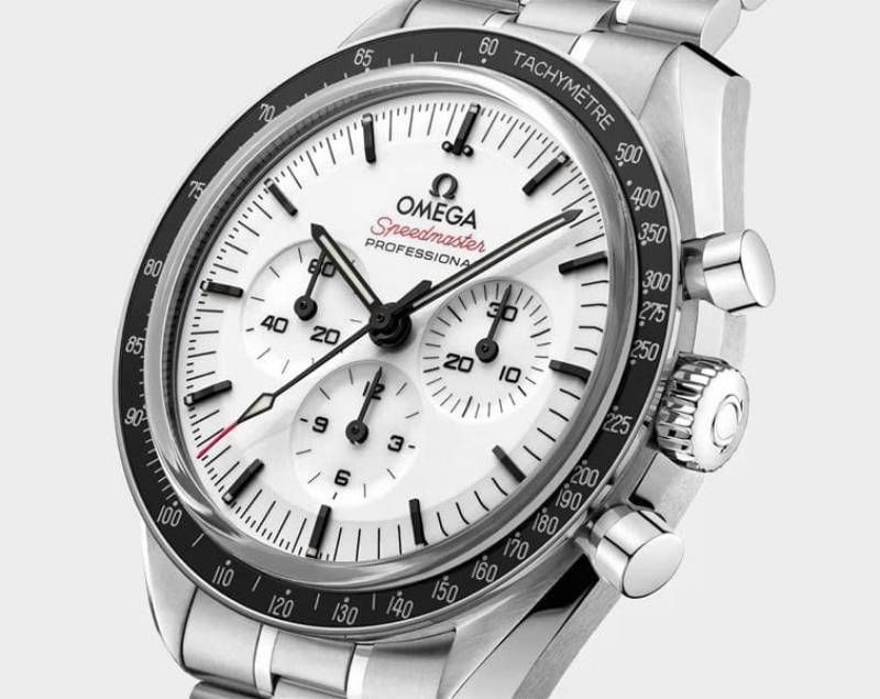 Omegha Speedmaster Moonwatch Professional silver white Chronograp