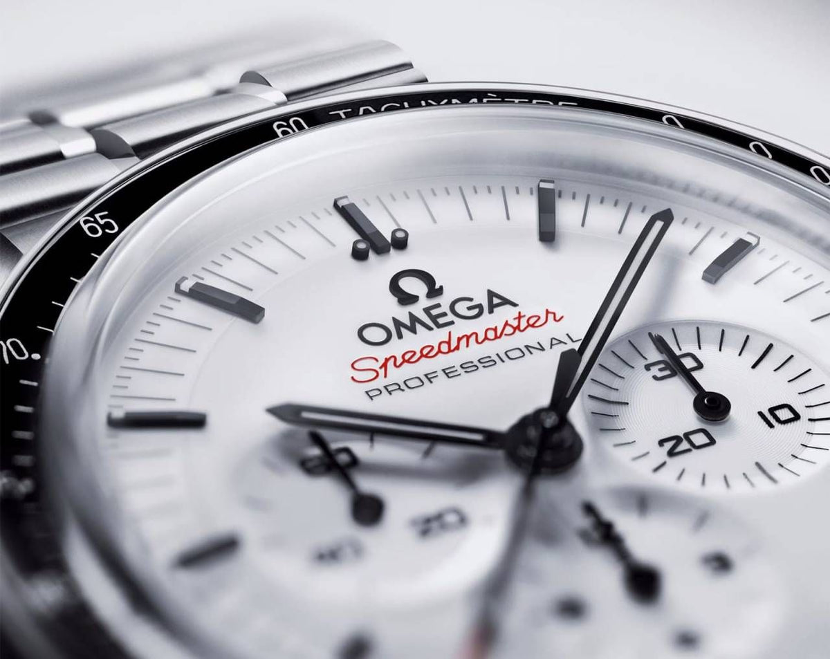 Omegha Speedmaster Moonwatch Professional silver white Chronograp