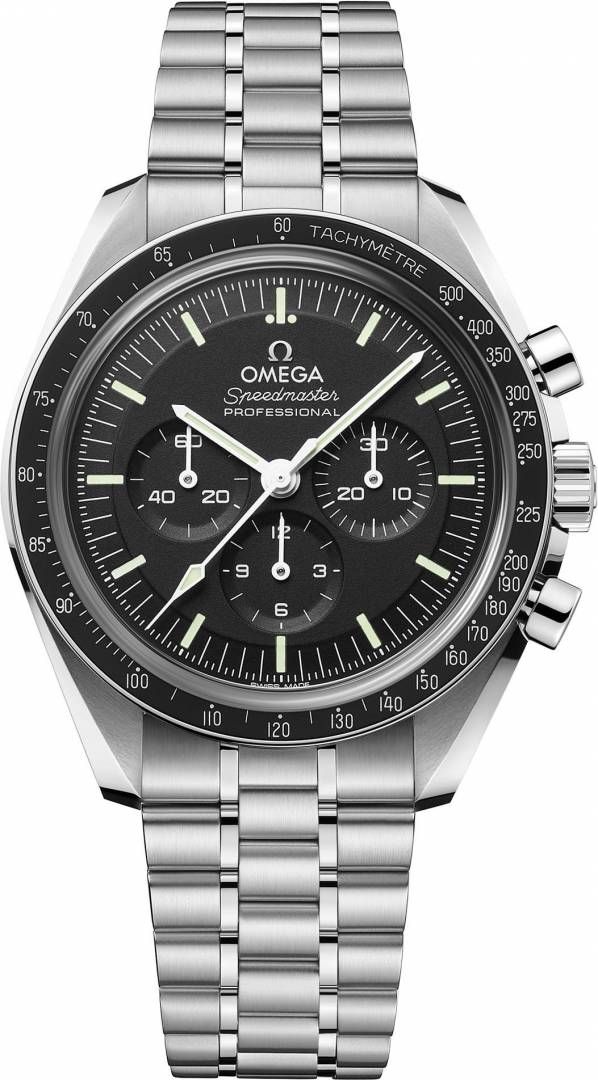 Omegha Speedmaster Moonwatch Professional silver Black Black Chronograp