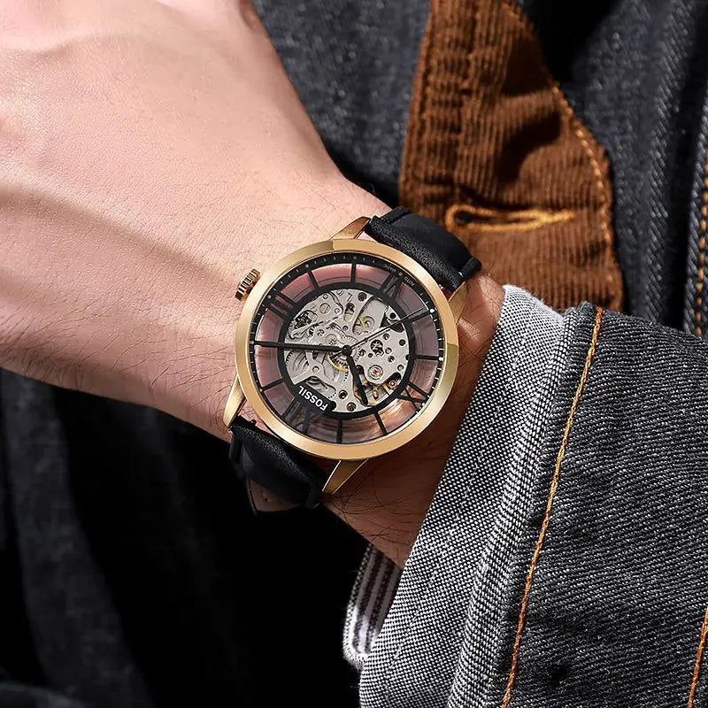 Fossii_l Townsman Black Gold black  Automatic