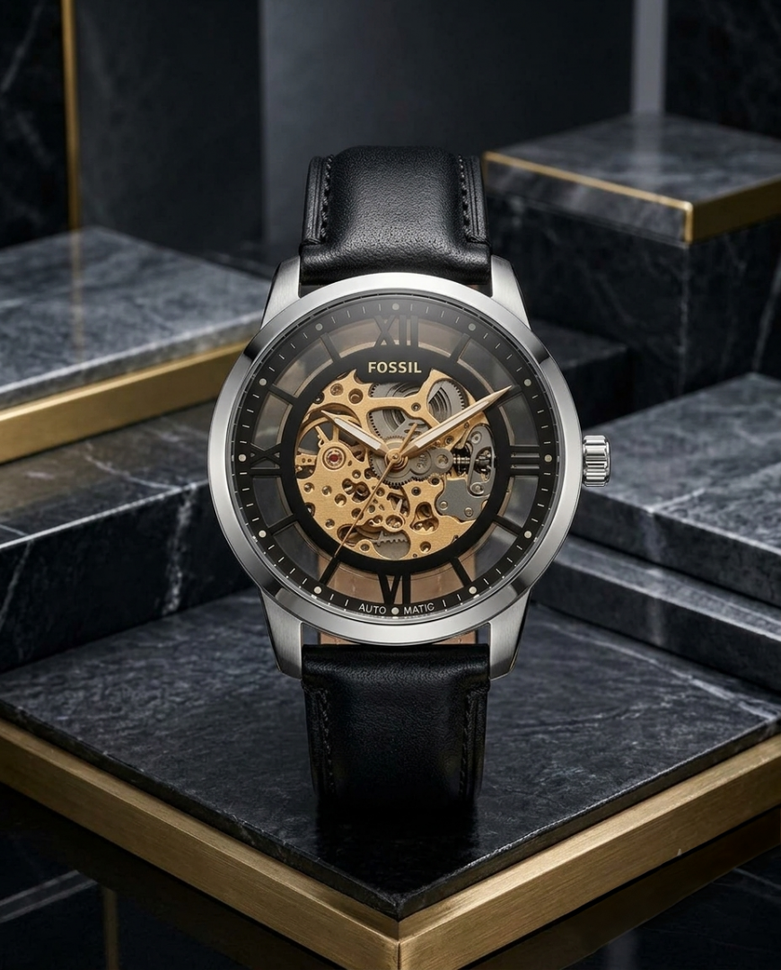 Fosil Townsman black silver Automatic