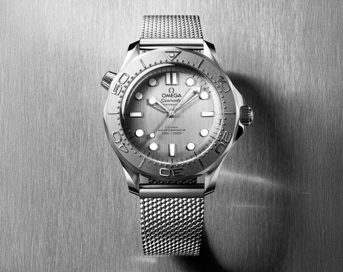 Omegg_a Seamaster Diver 300 Automatic silver gray