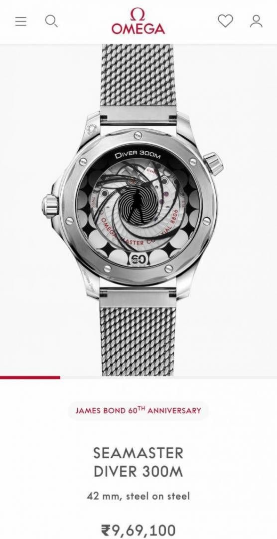 Omegg_a Seamaster Diver 300 Automatic silver blue