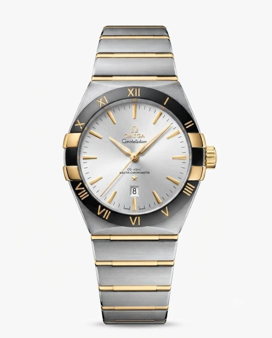 Omegg_a Constellation Co-Axial Chornometer Two Tone White Dial