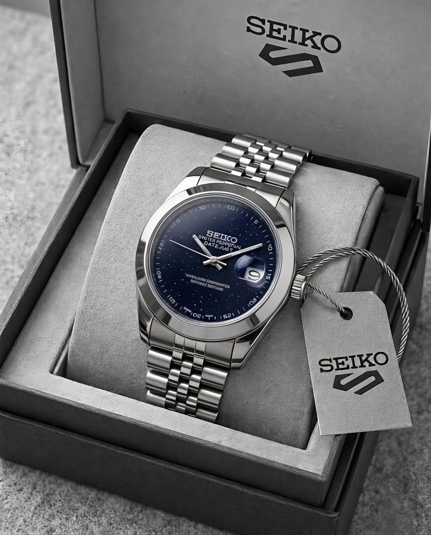 Sei.ko Galaxy Oyster Perpetual Date Just Blue