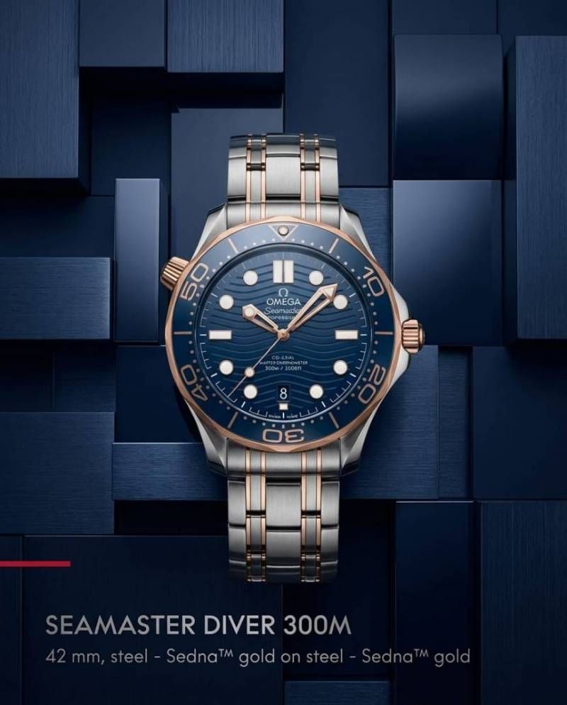 Omegg_a Seamaster Diver 300M Automatic 2Ton-Copper-Blue
