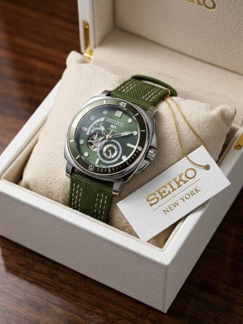 Se.iko 5 Sports Automatic green