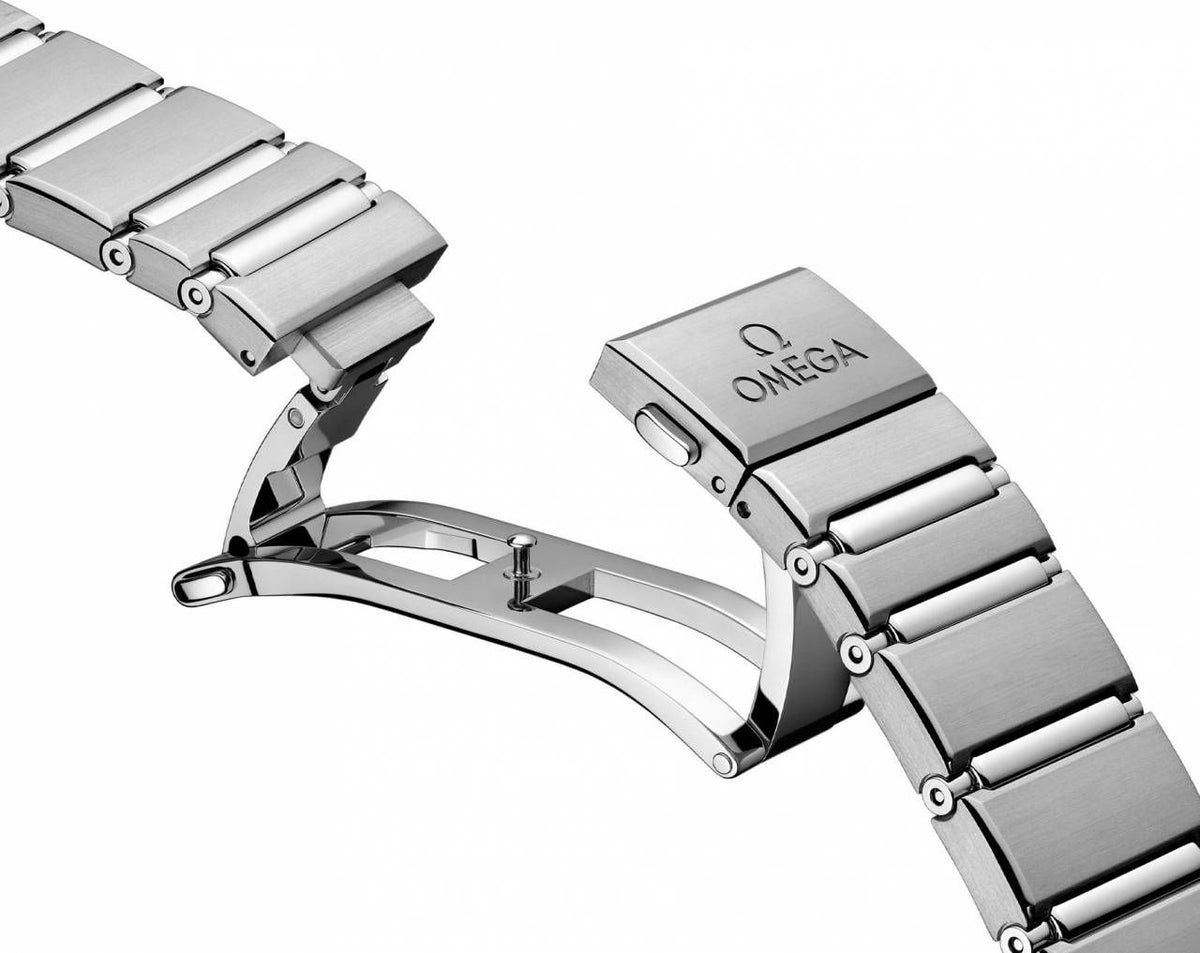 Omegha Constellation 41 mm Meteorite Watch silver Blue plan