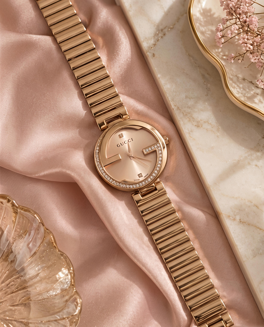 Guchi Interlocking G Rose-Gold Pink