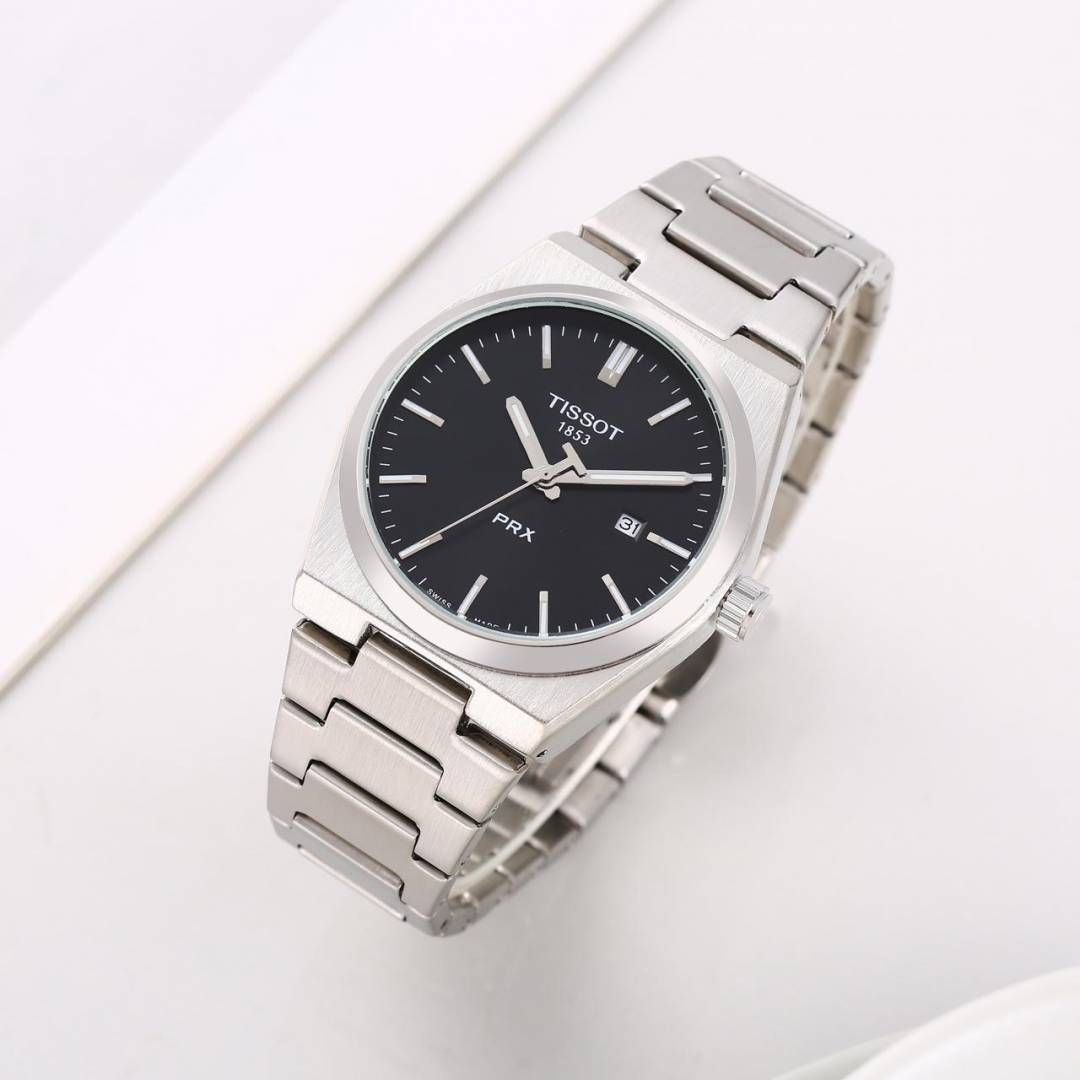 Tissoo_t 1853 Prx Silver-Black Plain