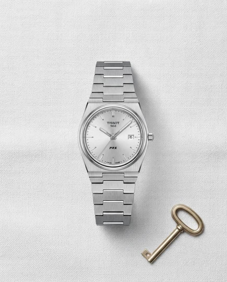 Tissoo_t 1853 PRX Silver White Dial