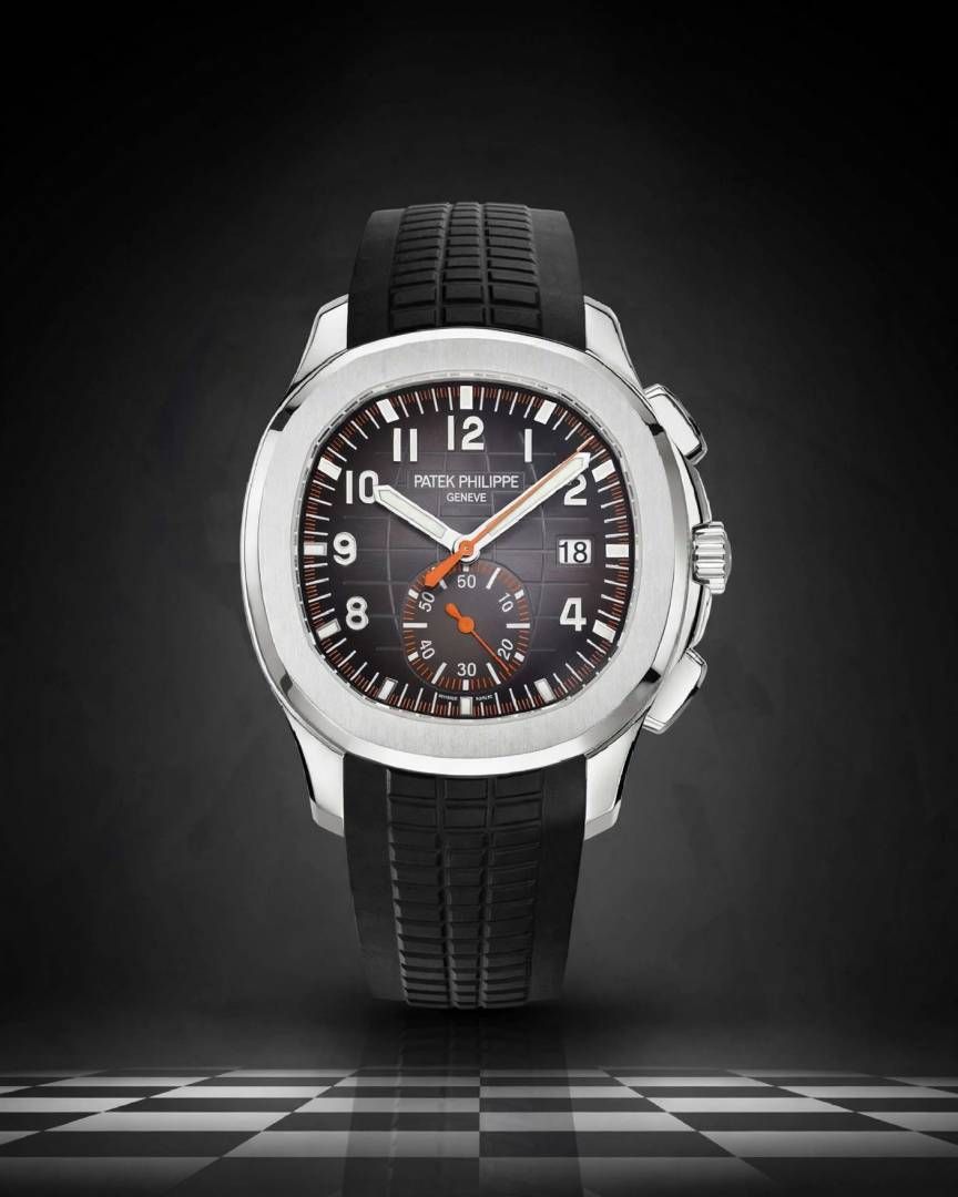 P.atek Philipe Aquanaut Chronograph5968 silver Black
