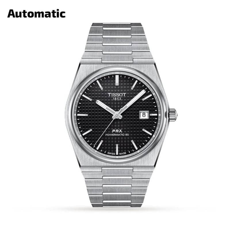 Tissoo_t 1853 Prx Automatic Top Quality Silver-Black