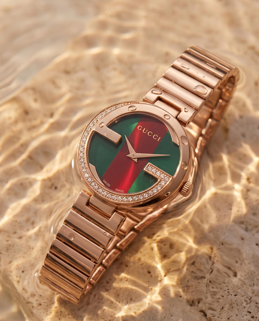 Guchi Interlocking G  Rose-Gold