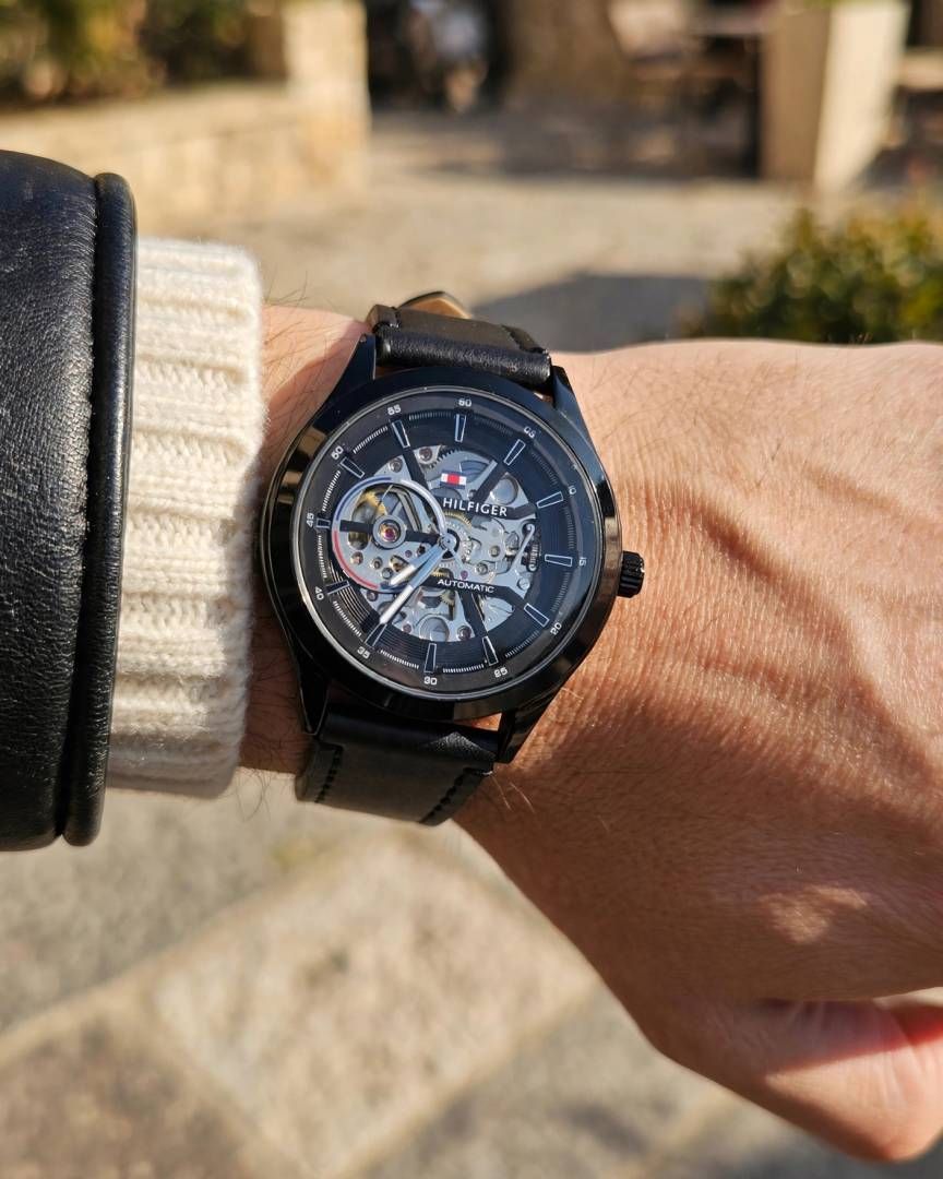 Tommmy Hilfige_r Automatic Leather Full-Black