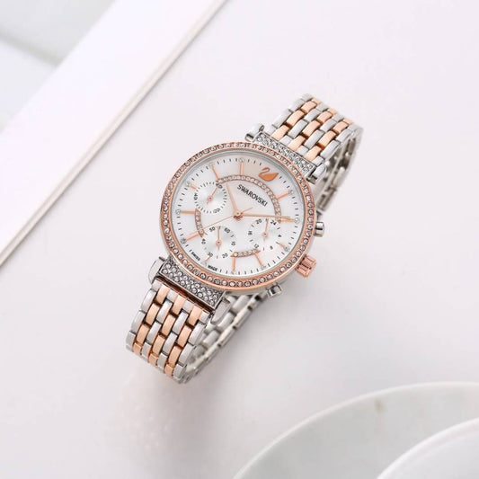 Swarovskk_i Passage Chronograph 2Ton-Copper-White